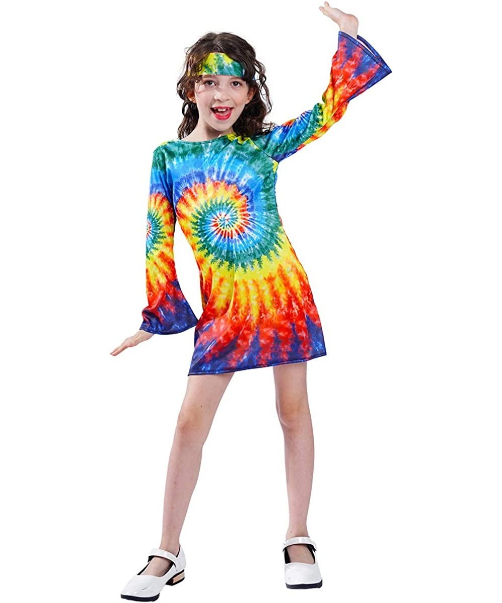 Girl's Hippie Dress Children 60s 70s Flower Power Costumes $32.38 Kids' Costumes