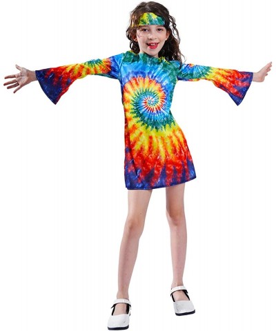 Girl's Hippie Dress Children 60s 70s Flower Power Costumes $32.38 Kids' Costumes