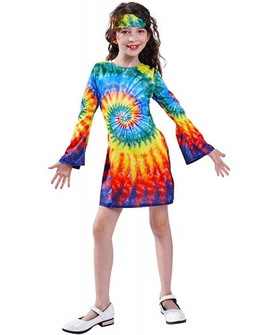 Girl's Hippie Dress Children 60s 70s Flower Power Costumes $32.38 Kids' Costumes