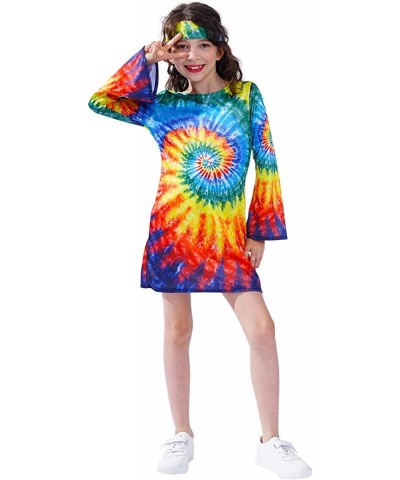 Girl's Hippie Dress Children 60s 70s Flower Power Costumes $32.38 Kids' Costumes