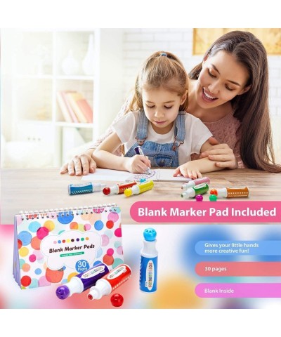 Washable Dot Markers for Toddler: 8 Colors Bingo Daubers 40 ml (1.41 oz) With a Blank 30 Pages Kids Activity Book for Kids Ch...