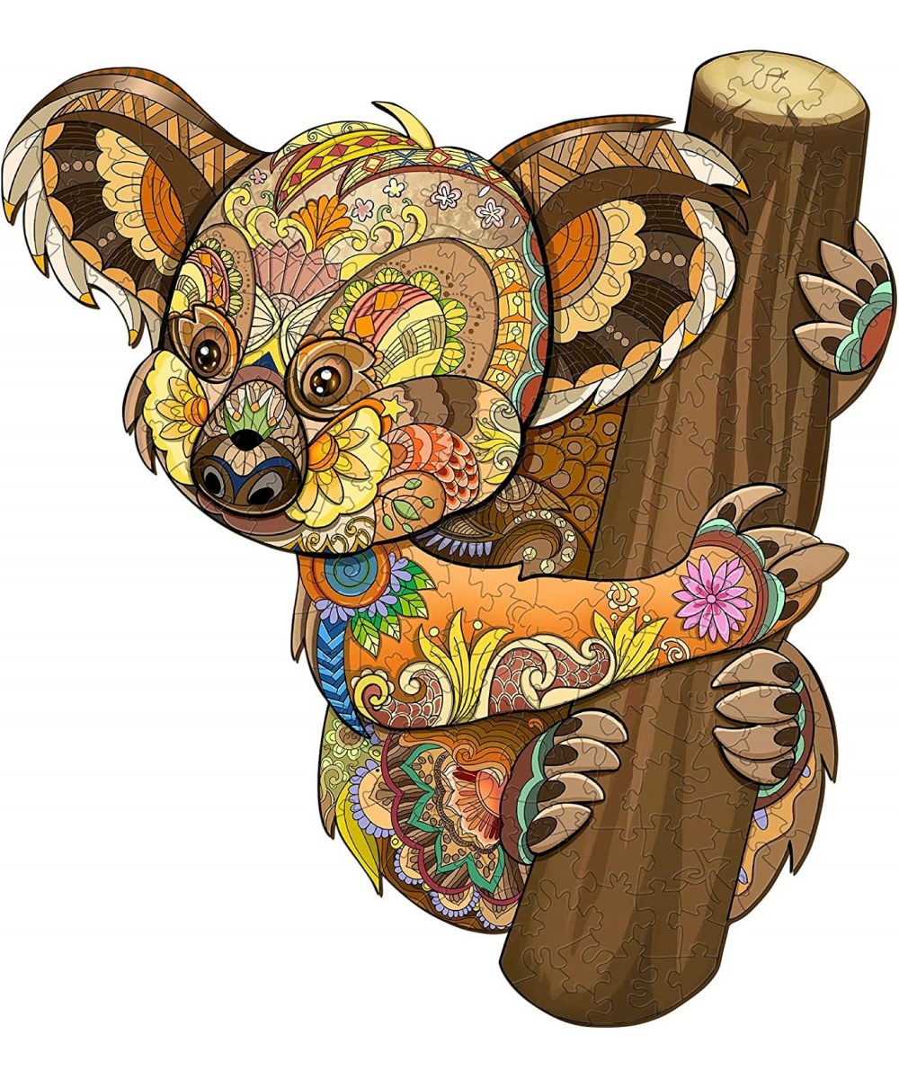 Wooden Puzzle for Adults Cute Koala Puzzle (195pcs 11.8"x10.7") Beautiful Wooden Box Wooden Jigsaw Puzzles Unique Shape Birth...