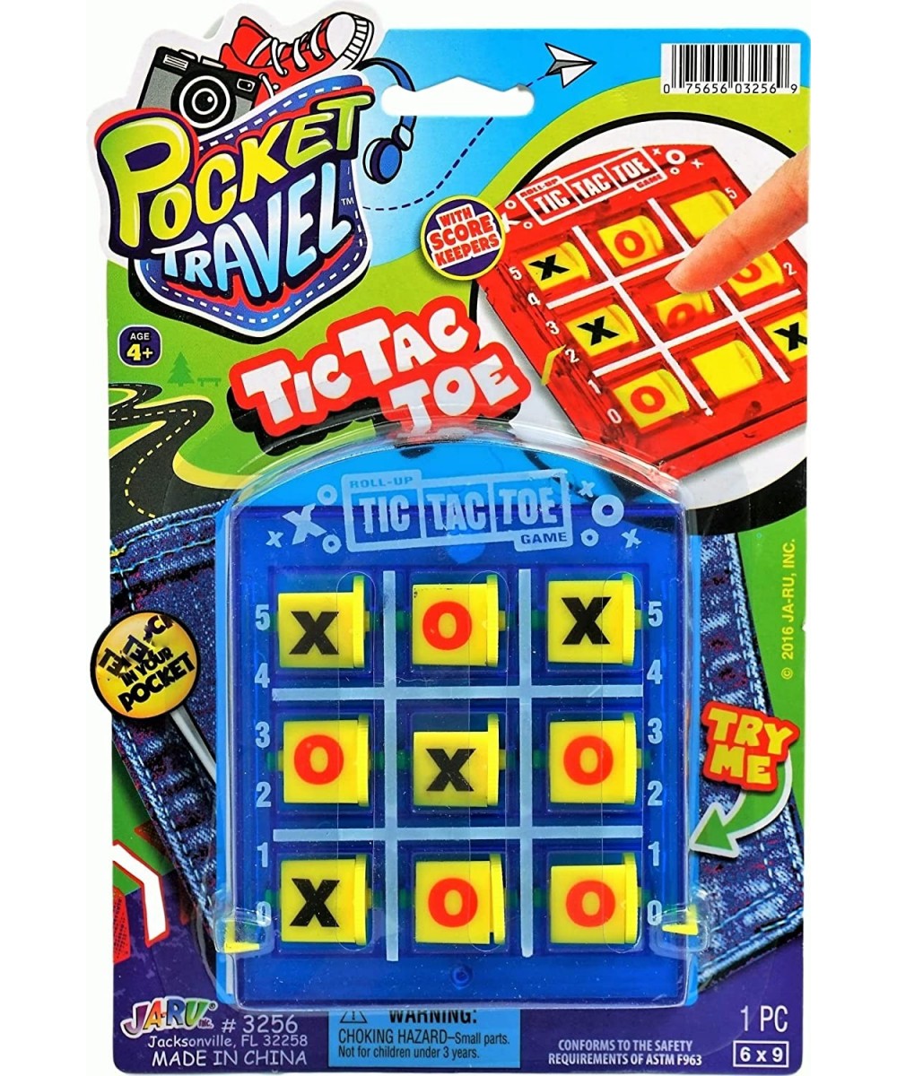 Tic Tac Toe Portable Pocket Travel Board Games (1 Pack) by JARU | Classic Toys Great for Car Games and Airplane Games | Party...