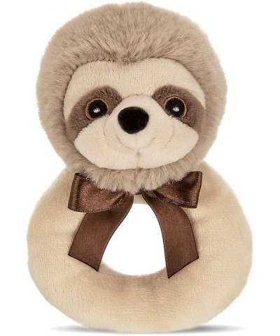 Bearington Baby Lil' Speedster Plush Stuffed Animal Sloth Soft Ring Rattle 5.5 Inch $25.28 Baby Rattles & Plush Rings