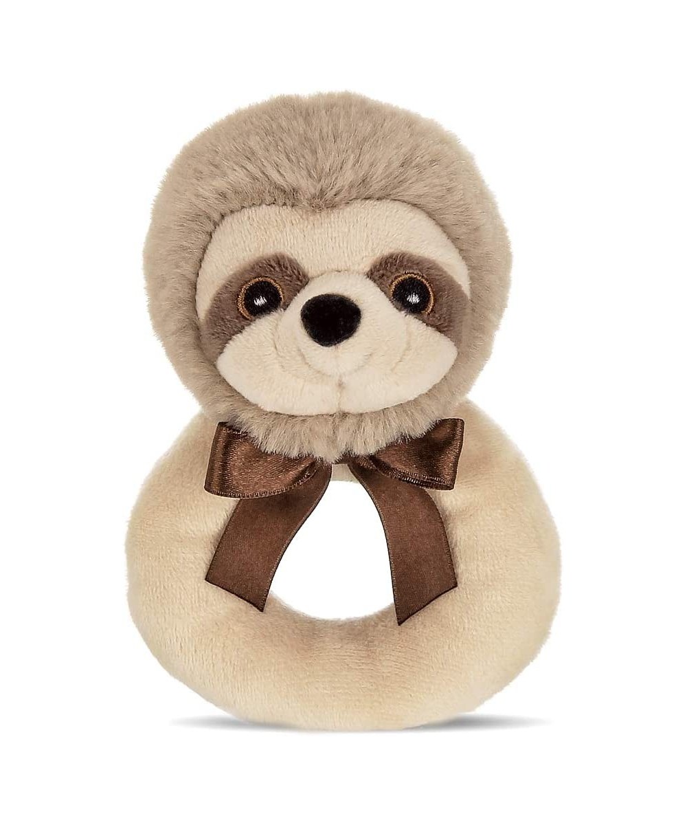 Bearington Baby Lil' Speedster Plush Stuffed Animal Sloth Soft Ring Rattle 5.5 Inch $25.28 Baby Rattles & Plush Rings