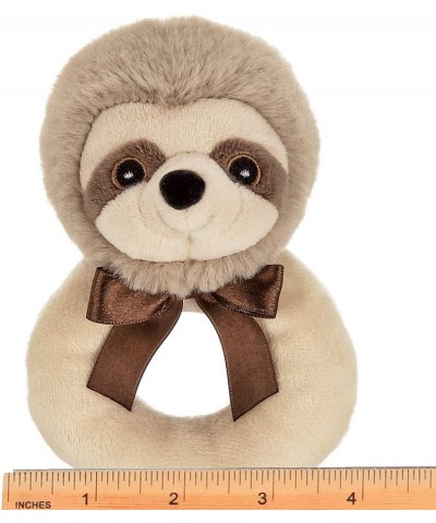 Bearington Baby Lil' Speedster Plush Stuffed Animal Sloth Soft Ring Rattle 5.5 Inch $25.28 Baby Rattles & Plush Rings