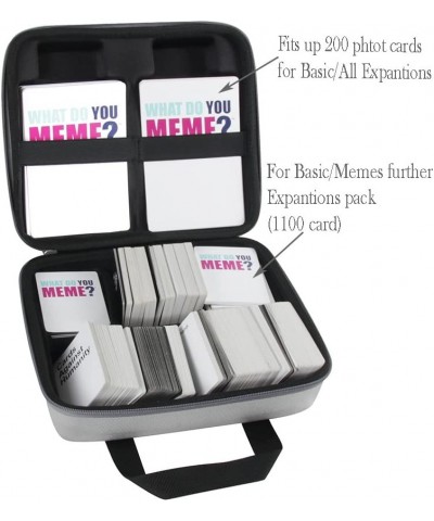 Hard Travel Case for What Do You Meme Party Game (for Basic and All Expansion Packs) (Grey) $41.90 Card Games