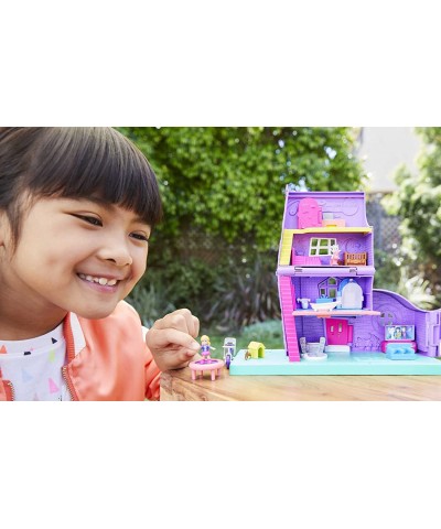 Doll House Pollyville Pocket House with 2 Dolls and Accessories Furniture and Reveals Mini Toys $40.05 Doll Playsets