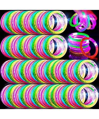 160 Pcs Glow Sticks Bracelets Glow in The Dark Bracelets 6 Color LED Flashing Bracelets Light Up Bracelet Set Glow Neon Party...