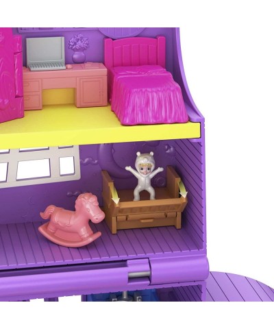 Doll House Pollyville Pocket House with 2 Dolls and Accessories Furniture and Reveals Mini Toys $40.05 Doll Playsets