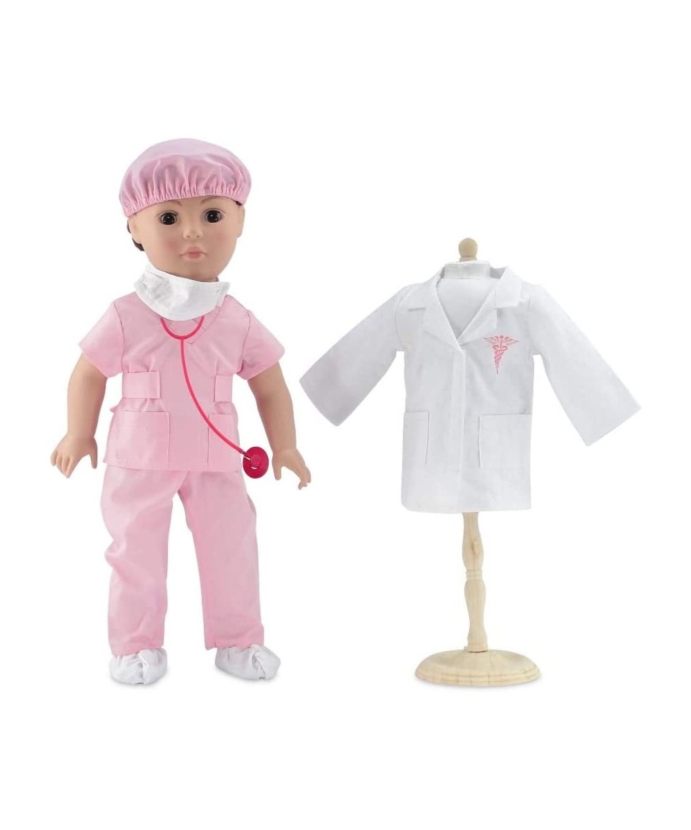 18 Inch Doll Clothes Accessories Gift Set | 7-Piece Doctor Nurse Hospital Scrubs 18" Clothing Outfit with Stethoscope Accesso...