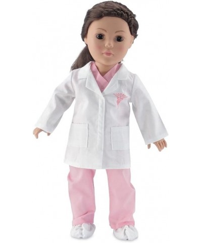 18 Inch Doll Clothes Accessories Gift Set | 7-Piece Doctor Nurse Hospital Scrubs 18" Clothing Outfit with Stethoscope Accesso...