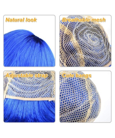 10 Pieces Party Wigs and Sunglass Set Neon Short Bob Wig Sunglass Pack Costume Colorful Cosplay Wig Daily Party Hairpieces fo...