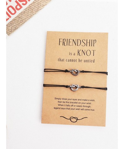 Friendship Necklaces Bracelets set Silver Long Distance Matching Necklaces Bracelets for Best Friend $16.42 Kids' Dress-Up Ac...