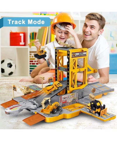 Toys for 3 Year Old Boys Kids Toys for Toddler Boys Girls 17Pcs Deformable Construction Toys with 4 Mini Vehicles Toys for 3 ...