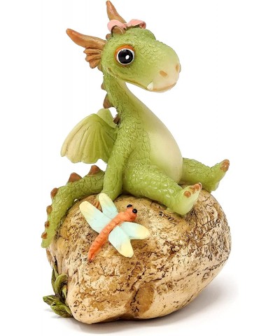 Top Collection Mini Girl Dragon Emberz with Dragonfly Fairy Garden Mini Dragon Miniature Dragon Fairy Dragon $31.50 Miniature...