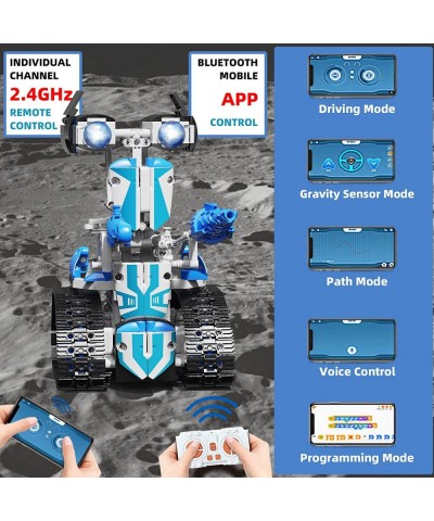 STEM Projects for Kids Ages 8-12 Remote Control and APP Programmable Robot Toys - 520 Pcs Building Science Educational Kit Bu...