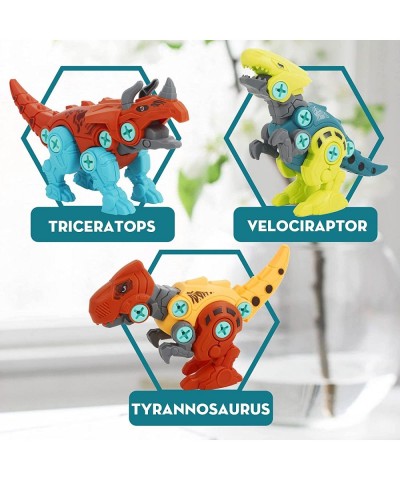 Take Apart Dinosaur Toys for Kids - Building Dino Play Kit with Screwdrivers DIY Construction Engineering Set STEM Learning G...