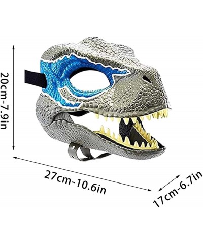 Dinosaur Mask Moving Jaw Raptor Dinosaur Moving Jaw Latex Horror Dinosaur Headgear Halloween Dinosaur Role Play Props $33.49 ...