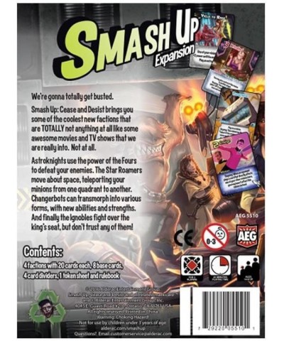 Smash Up Cease & Desist Expansion - Board Game Card Game Cartoon and Movie Parody 2 to 4 Players 30 to 45 Minute Play Time fo...