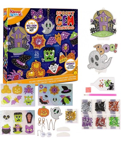 Halloween Big Gem Diamond Painting Kit Create Your Own Magical Stickers and Suncatchers Diamond Art for Kids DIY Paint Arts S...