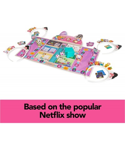 Gabby’s Dollhouse Meow-Mazing Board Game Based on The DreamWorks Netflix Show with 4 Kitty Headbands for Families & Kids Ages...