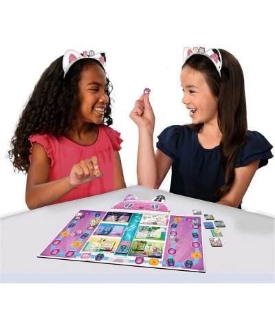 Gabby’s Dollhouse Meow-Mazing Board Game Based on The DreamWorks Netflix Show with 4 Kitty Headbands for Families & Kids Ages...