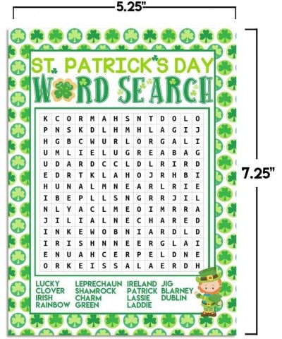 St. Patrick's Day Word Search Leprechaun Name Holiday Fill in Game Cards Ten 5" x 7" Fill in The Blank Cards by AmandaCreatio...