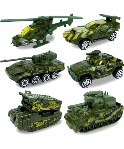 Diecast Military Vehicles Truck Set Alloy Army Model Toys Jeep Tank Panzer Anti-Air Vehicle Helicopter Mini Toy Car for Kids ...