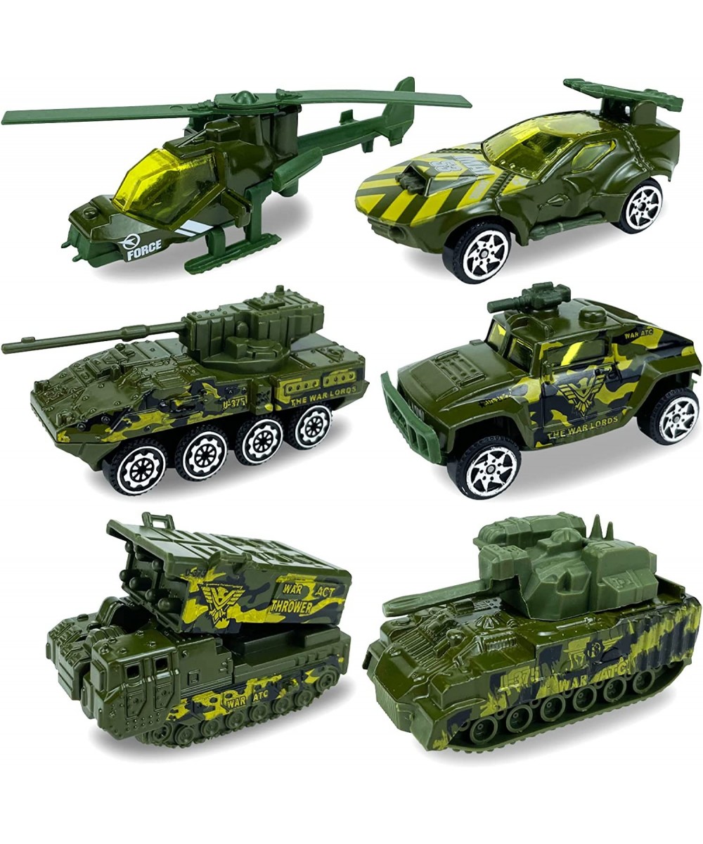 Diecast Military Vehicles Truck Set Alloy Army Model Toys Jeep Tank Panzer Anti-Air Vehicle Helicopter Mini Toy Car for Kids ...