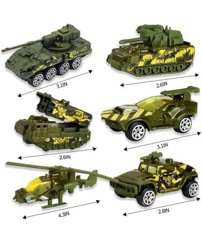 Diecast Military Vehicles Truck Set Alloy Army Model Toys Jeep Tank Panzer Anti-Air Vehicle Helicopter Mini Toy Car for Kids ...