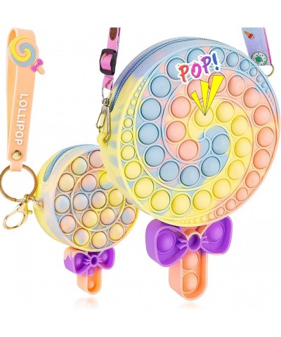 Pop it Purse 2 Pack Pop its Fidget Toys for Girls 3 4 5 6 7 8 Year Old Girl Birthday Gifts Lollipop Shape Girl Toys. $17.58 P...