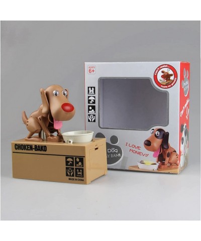 New 2021 Piggy Bank My Dog Kids Steal Coins Bank Money Box Shaking his Head and Tail Ears Spin Birthday Gift for ((Brown)-3) ...