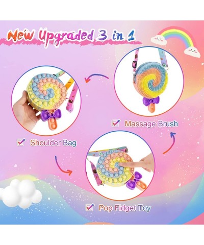 Pop it Purse 2 Pack Pop its Fidget Toys for Girls 3 4 5 6 7 8 Year Old Girl Birthday Gifts Lollipop Shape Girl Toys. $17.58 P...