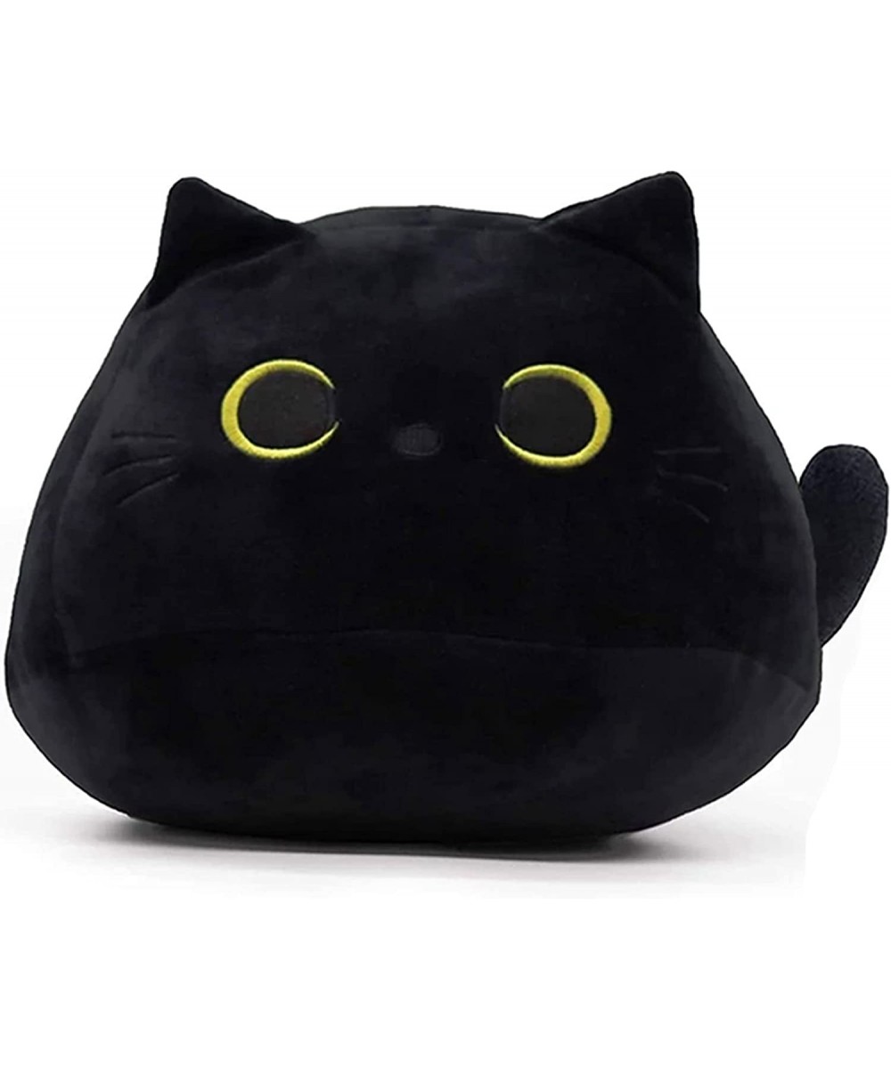 Plush Toy Black Cat Creative Cat Shape Pillow Cute Cat Plush Toys Stuffed Animal Pillow Cat Plush Toy Pillow for Girlfriend V...