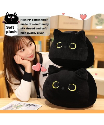 Plush Toy Black Cat Creative Cat Shape Pillow Cute Cat Plush Toys Stuffed Animal Pillow Cat Plush Toy Pillow for Girlfriend V...