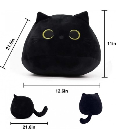 Plush Toy Black Cat Creative Cat Shape Pillow Cute Cat Plush Toys Stuffed Animal Pillow Cat Plush Toy Pillow for Girlfriend V...