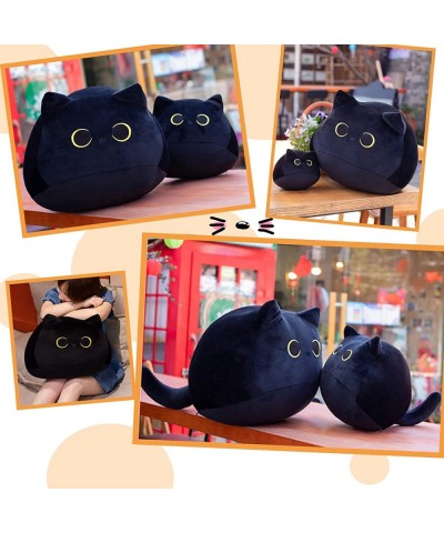 Plush Toy Black Cat Creative Cat Shape Pillow Cute Cat Plush Toys Stuffed Animal Pillow Cat Plush Toy Pillow for Girlfriend V...