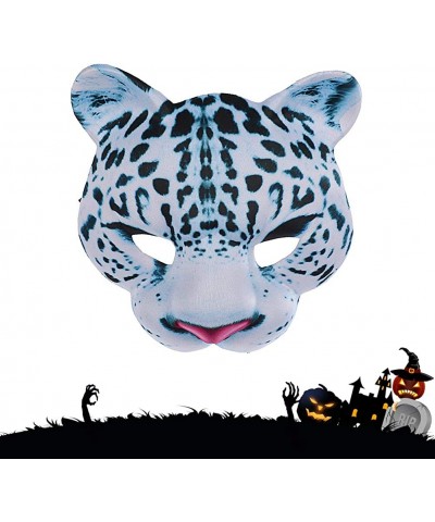 Leopard Party Supplies Mask Halloween Costume Zoo Animal Masks- Halloween Eva Mask Snow Leopard Animal Mask Easter Carnival P...