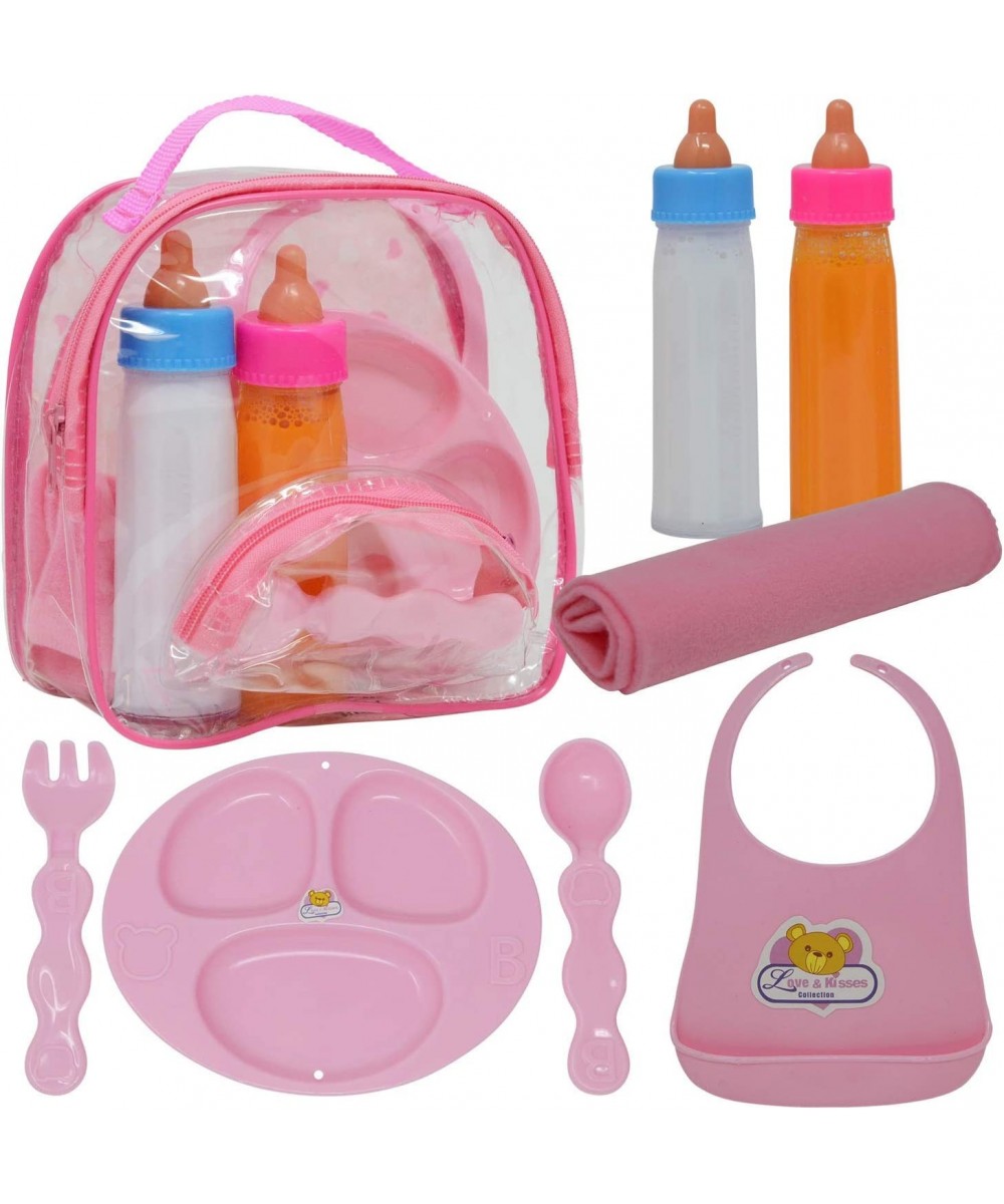 Baby Doll Accessories Doll Magic Bottles & Doll Feeding Set in A Bag Multicolor $24.19 Dolls