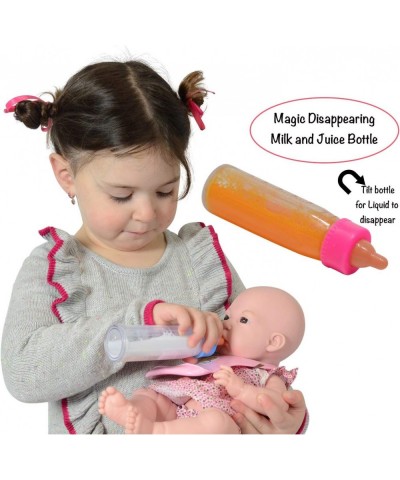 Baby Doll Accessories Doll Magic Bottles & Doll Feeding Set in A Bag Multicolor $24.19 Dolls