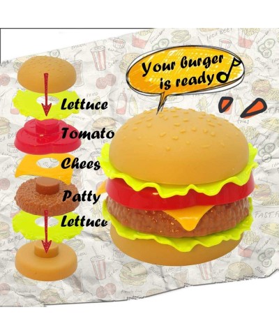 Toddler Girls Toys Play Food Pretend Set Food Green stem Kids Toys Burger Boys Pretend Play $22.65 Toy Kitchen Products