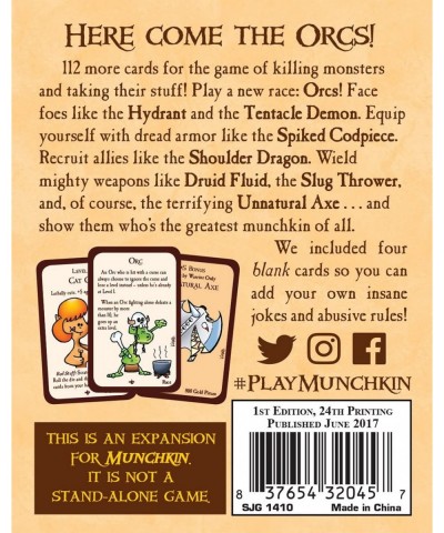 Munchkin 2 - Unnatural Axe $32.74 Board Games