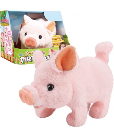 Plush Pigy Pet Piggy Electronic Toy Piglet - Walking Wag Tail Wiggle Nose Oink Sounds for Kids $44.50 Plush Interactive Toy F...