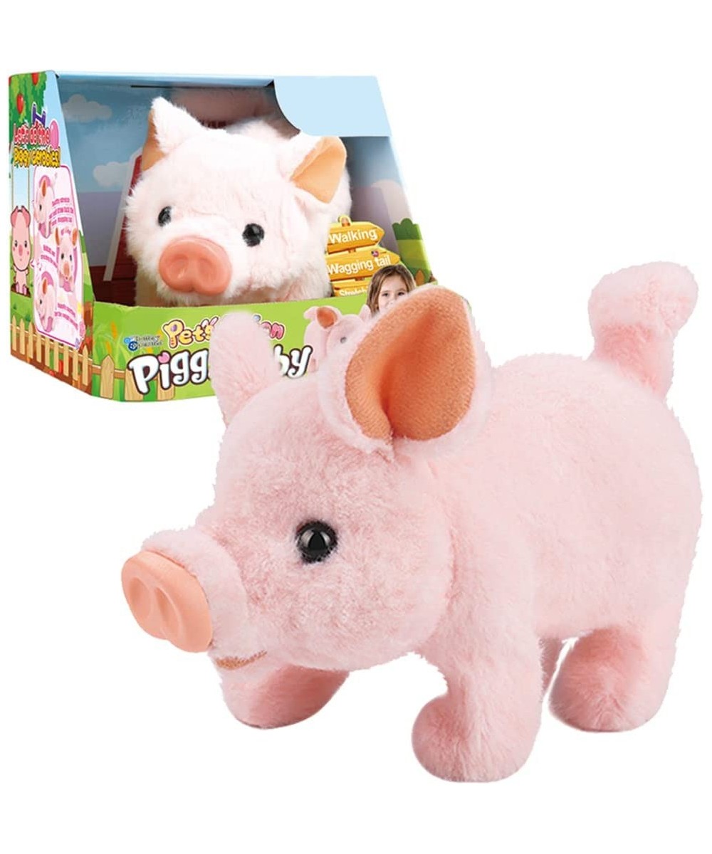 Plush Pigy Pet Piggy Electronic Toy Piglet - Walking Wag Tail Wiggle Nose Oink Sounds for Kids $44.50 Plush Interactive Toy F...