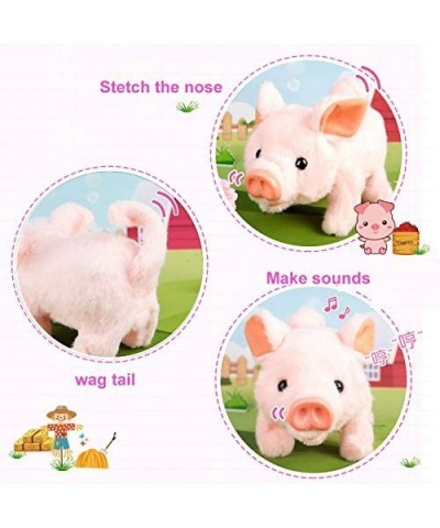 Plush Pigy Pet Piggy Electronic Toy Piglet - Walking Wag Tail Wiggle Nose Oink Sounds for Kids $44.50 Plush Interactive Toy F...