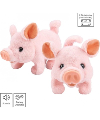 Plush Pigy Pet Piggy Electronic Toy Piglet - Walking Wag Tail Wiggle Nose Oink Sounds for Kids $44.50 Plush Interactive Toy F...