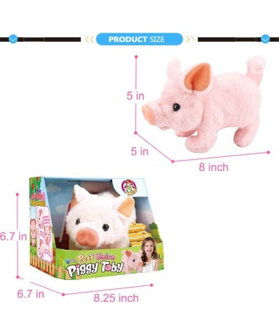 Plush Pigy Pet Piggy Electronic Toy Piglet - Walking Wag Tail Wiggle Nose Oink Sounds for Kids $44.50 Plush Interactive Toy F...