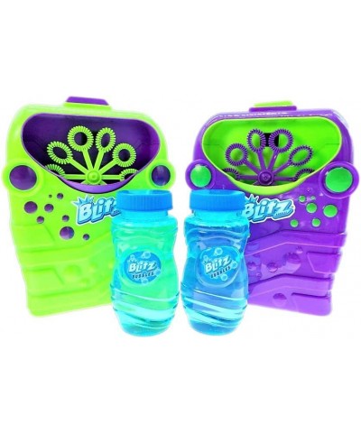 Blitz Bubble Stream Machine Blaster with Bubble Solution (Colors May Vary) for Kids Floats High Last Long Bubble Blower Machi...