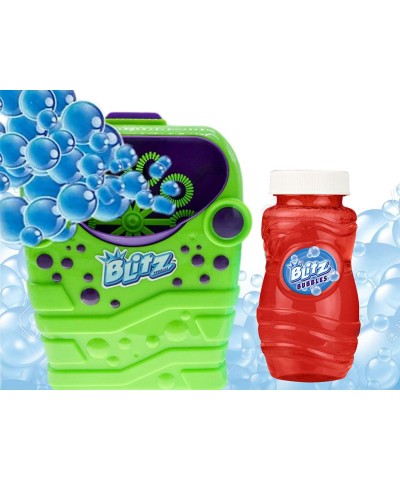 Blitz Bubble Stream Machine Blaster with Bubble Solution (Colors May Vary) for Kids Floats High Last Long Bubble Blower Machi...